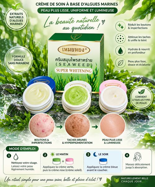 Coffret 3 Crèmes aux Algues Marines – Soin Visage Complet