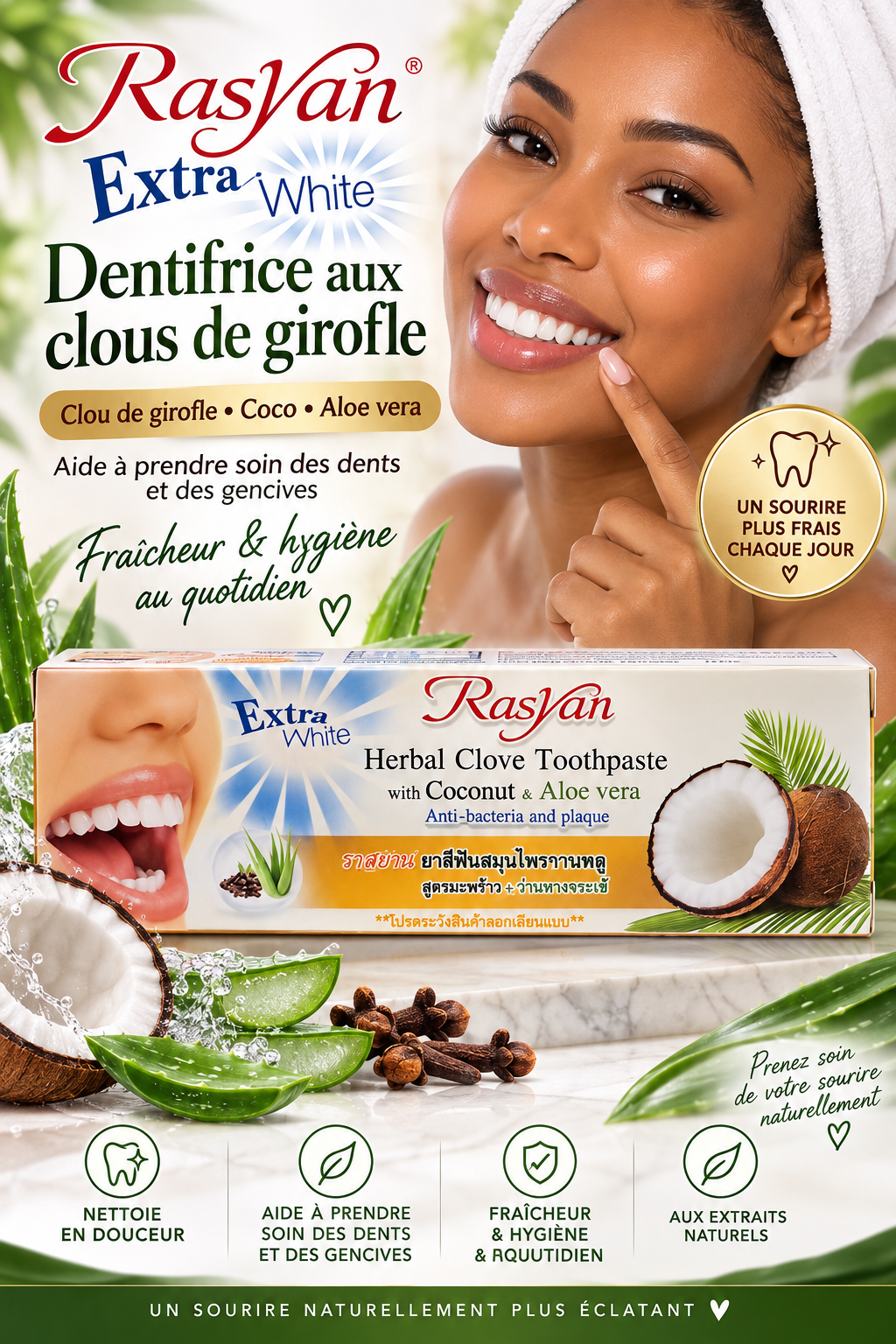 Rasyan Dentifrice aux clous de girofle