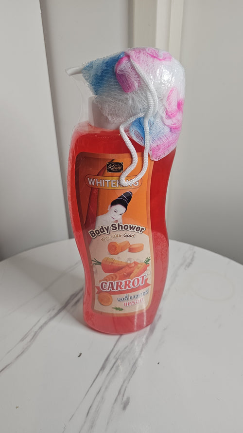 Gel Douche carotte Éclaircissant -collagène & Or 24k