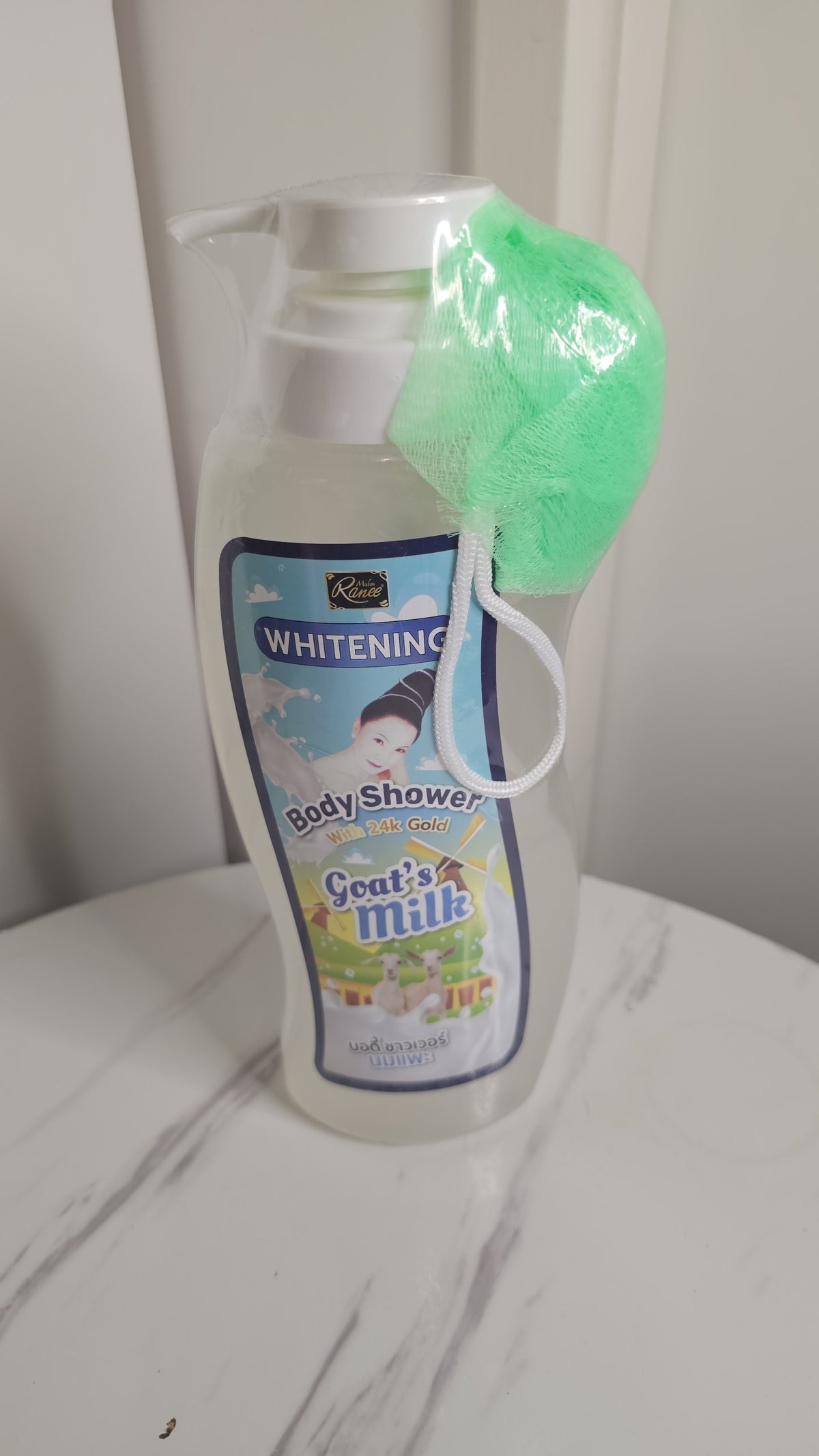 Gel Douche Éclaircissant au Lait de chèvre- collagène & Or 24-1000ml