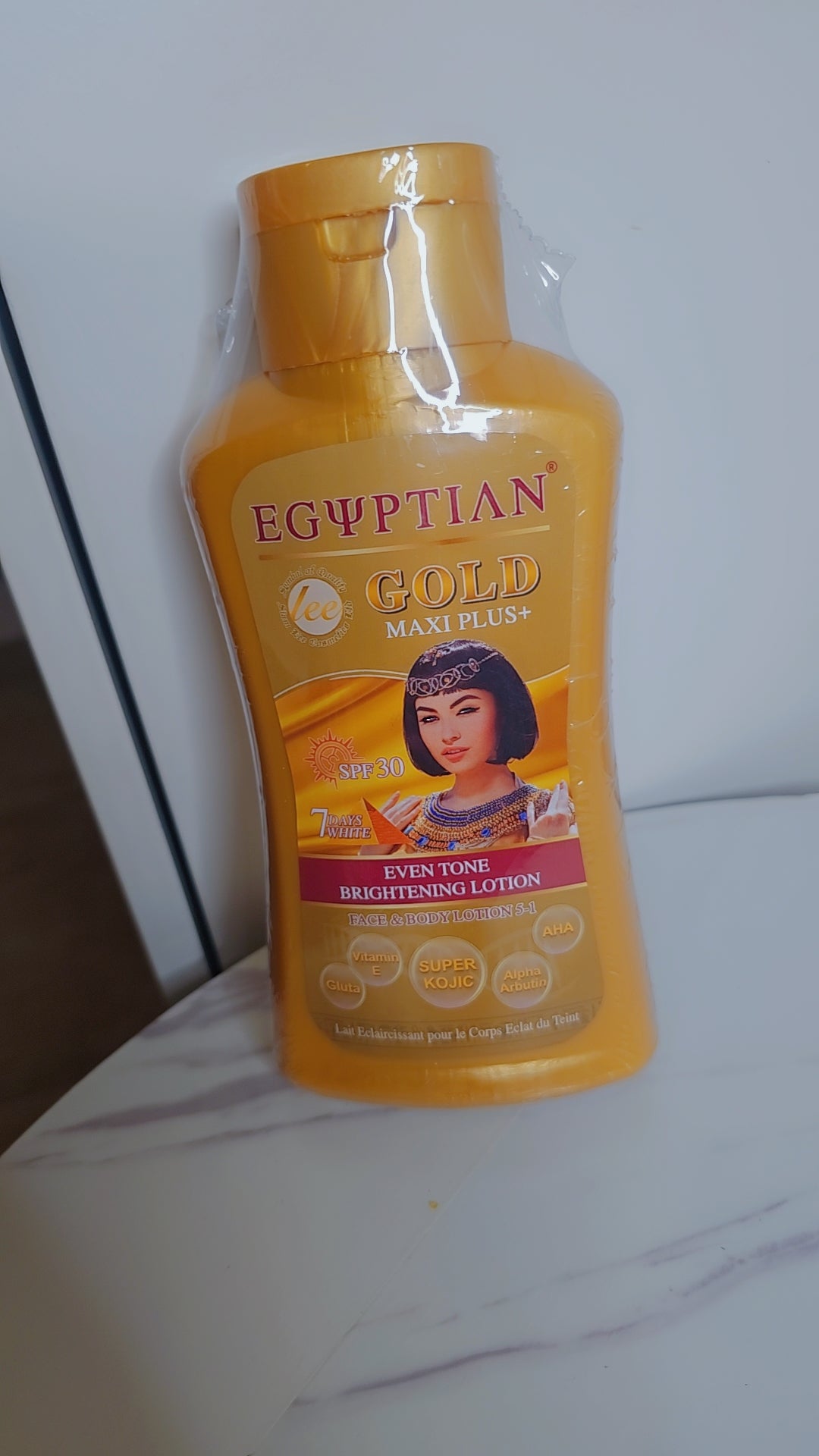 Egyptian Gold Maxi Plus+ – Lotion Éclaircissante Visage & Corps SPF 30