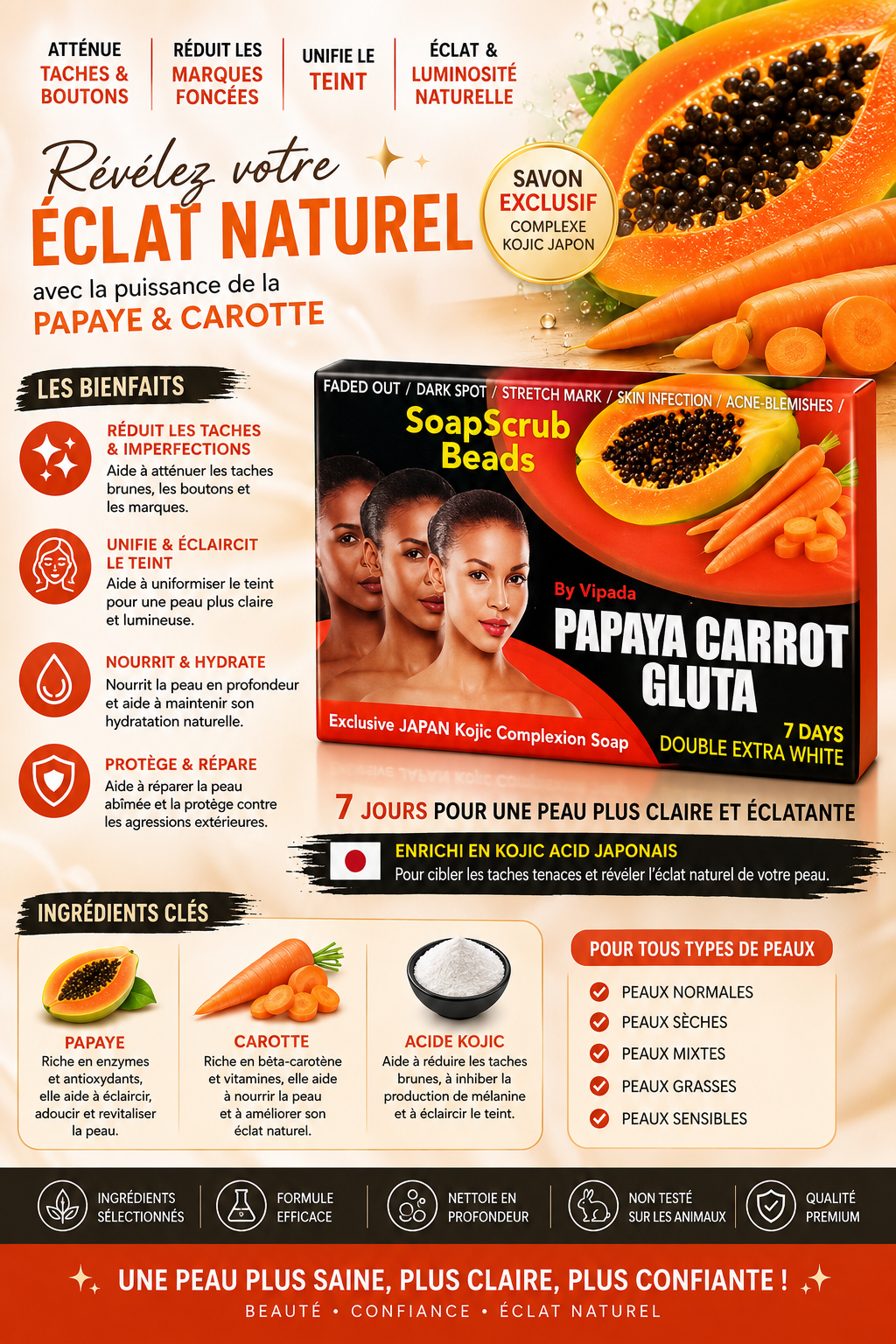 VIPADA PAPAYA CARROT GLUTA